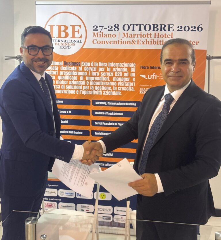 The Iraq-Italy Business Council (IIBC) is pleased to announce the signing of a Memorandum of Understanding between the Council's President, Mr. Salar Omar Saleh, and IBE Company, signed on Tuesday, 21 July, in Milan, Italy during his visit to Italy; marking a new step forward in strengthening joint cooperation in the field of exhibition organization and enhancing the participation of Iraqi businessmen This partnership reflects the Council's ongoing efforts to promote cooperation in organizing exhibitions and trade events, expand opportunities for Iraqi businessmen's participation, and support economic growth and the development of the business sector in Iraq, reaffirming the Council's steadfast commitment to building strategic partnerships that serve the Iraqi business community